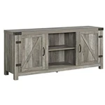58 Barn Tv Stand With Side Doors In Grey Wash - Walker Edison. Fixed Price $94.29.