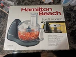 Hamilton Beach 6 Cup Food Processor - Model 70450B (black). Fixed Price $40.00.