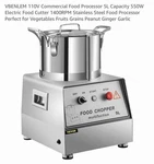 Vevor Vbenlem Buffalo Food Chopper 5L 550W 110V 1-SPEED Commercial. Fixed Price $475.00.