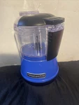 Kitchenaid Mini Chopper 3.5 Cup KFC3511TB Blue One Touch 2 Speeds No Blade. Fixed Price $34.00.