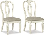 Signature Design By Ashley Realyn French Country Ribbon Back Dining Chair, 2. Fixed Price $389.99.