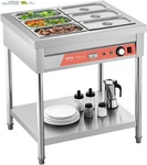 Commercial Food Warmer, 6 X 1/3 Pans Electric Steam Table, 1500W Professional Bu. Fixed Price $537.38.
