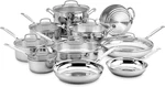 Cuisinart 17-PIECE Stainless Steel Cookware Set, Chef's Classic Collection. Fixed Price $251.65.