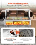 9-PAN Commercial Food Warmer, Stainless Steel Server For Party Restaurant. Fixed Price $642.24.