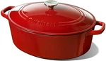 Cuisinart Oval Casserole 7-QUART, Red Gradient, CI770-33RG. Fixed Price $130.00.