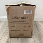 Paula Deen 600W 8-CUP Stainless Steel Food Processor Savannah Blue New Open Box. Fixed Price $79.99.