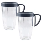 Pack 24 Oz Tall Cups With Handled Lip Ring For Nutribullet NB-101 NB-201. Fixed Price $17.99.