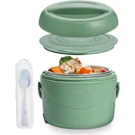 Cook With Color Round Electric Lunch Box Portable Food Warmer 1.2 Qt Green. Fixed Price $17.95.