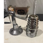 King Kutter Manual Rotary Food & Vegetable Cutter W/ Crank, 4 Drum Blades. Fixed Price $40.00.