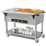 Vevor 3-PAN Commercial Food Warmer X 20.6QT Electric Table 1500W 4 Wheel. Fixed Price $732.99.