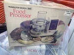 Vintage Hamilton Beach Scovill Electric Food Processor Model 707-AL Box. Fixed Price $39.00.