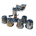 Salad King Food Vegetable Processor Cutter Shredder 5 Cone Blades Slicer Manual. Fixed Price $60.00.