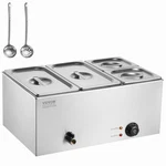 Vevor Commercial Electric Food Warmer 4-PAN Countertop Buffet 16.4QT Bain Marie. Fixed Price $123.90.