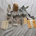 Vintage Rival Grind-o-mat Shred-o-mat Meat Grinder 395 W Manual Cones Set Og Box. Fixed Price $29.86.
