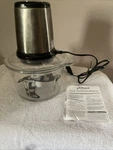 Eternal Living Food Processor Slice Shred Puree Chop 250 Watt Speeds 4 Blades. Fixed Price $22.00.