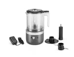 New Kitchenaid 5-CUP Food Chopper Cordless KFCB519DG, Matte Charcoal Grey. Fixed Price $79.99.