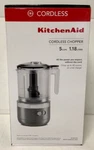 New Kitchenaid KFCB519DG Cup Matte Charcoal Gray Cordless Rechargeable Chopper. Fixed Price $71.20.