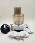 Vintage Cuisinart DLC-7E Food Processor 14 Cup Amber Bowl With Disc Set Japan. Fixed Price $89.95.