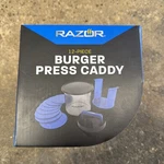 Razor Burger Press Caddy 12-PIECE Prep & Store Patties W/ Easy Pull Tabs. Fixed Price $20.00.