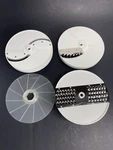 Oster Regency Controlled Power Kitchen Center Parts:cutting Discs, Salad Spinner. Fixed Price $19.99.