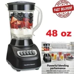 Hamilton Beach Smoothie Blender, 48 Oz. Jar, 12 Blending Functions, Black, 50180. Fixed Price $29.47.