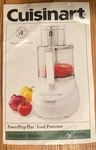 Cuisinart Powerprep Plus Cup Food Proc DLC-2014 Instruction Booklet Use Care. Fixed Price $11.99.