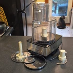 Vintage Cuisinart DFP-14BC 14-CUP Food Processor W/ Blades & Accessories. Fixed Price $112.00.
