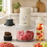 Sunvivi 4-IN-1 Electric Food Chopper & Small Processor, Meat Grinder, Ga.... Fixed Price $64.61.