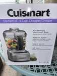Cuisinart ECH-4SV Chopper/grinder Silver. Fixed Price $31.99.
