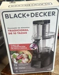 Black+decker FP2500B 10 Cup Food Processor, Black, Pulse, Slice, Shred, Chop. Fixed Price $55.99.