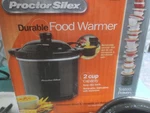 2 Cup Proctor Silex Food Warmer Model 33100.. Fixed Price $29.00.