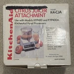 Kitchenaid Citrus Juicer Attachment For Use With Food Processor & KFP400A. Fixed Price $14.99.