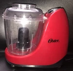 Oster Mini Food Chopper Speed Hi Lo Cup Model FPSTMC3221 Red By Sunbeam. Fixed Price $19.99.
