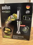 Braun Handheld Mixer Blender Multiquick 7 Black/silver New,never Used. Fixed Price $72.99.