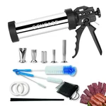 Large Capacity Stainless Steel Jerky Gun Kits, Sausage Stuffer Machine, Meat .... Fixed Price $48.05.