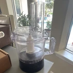 Mini Food Processor Clear Black Bowl Lid Pusher Blade Detachable Chop Vegetable. Fixed Price $16.00.
