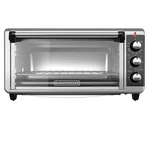 Black Decker 8 Slice Extra Wide Stainless Steel Convection Toaster Oven. Fixed Price $110.90.