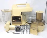 Vintage Oster Regency Kitchen Center 10-SPEED Mixer Blender Grinder Harvest Gold. Fixed Price $99.70.