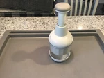 Pampered Chef Food Chopper Nuts Push Function White Kitchen Prep Steel Blades. Fixed Price $17.95.
