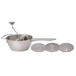 Harold's Kitchen 4603 Silver Stainless Steel Food Mill With Four Blades 20 Oz.. Fixed Price $44.34.