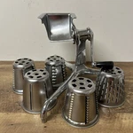 Vintage Saladmaster Food Grater Slicer Shredder Stainless Steel 5 Cones. Fixed Price $99.00.