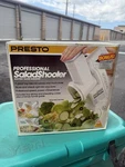Presto Salad Shooter 02910 Electric Food Slicer Shredder Vintage 1989 Sealed. Fixed Price $30.00.