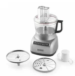 Kitchenaid KFP0711CU 7-CUP Food Processor, Contour Silver W/ 3 Attachments. Fixed Price $60.00.