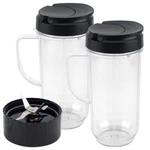 Pack 22 Oz Tall Cup, Flip Top To-go Lid + Cross Blade Replacement Magic Bullet. Fixed Price $27.99.