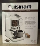 And Brew Single Serve 1-CUP White Coffee Maker With Conical Burr Grinder. Fixed Price $98.00.