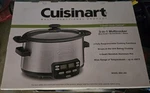 Cuisinart Central MSC-400 Qt 3-IN-1 Slow Cooker W/ Lid & Rack. Fixed Price $75.00.