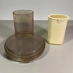 Cuisinart Food Processor CFP-4 9A Work Bowl Lid & Pusher Amber CFP-5A. Fixed Price $17.10.