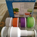 Kitchenworthy Food Chopper W/lid & 4 Storage Containers/lids (10 Pc) Meal Prep. Fixed Price $9.99.