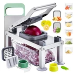 Uimoso 9 In 1 Fruit Vegetable Chopper Cutter Food Veggie Dicer Slicer Blades. Fixed Price $49.99.