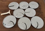 Cuisinart Food Processor DLC-7 Stem And 8 Discs. Fixed Price $29.00.